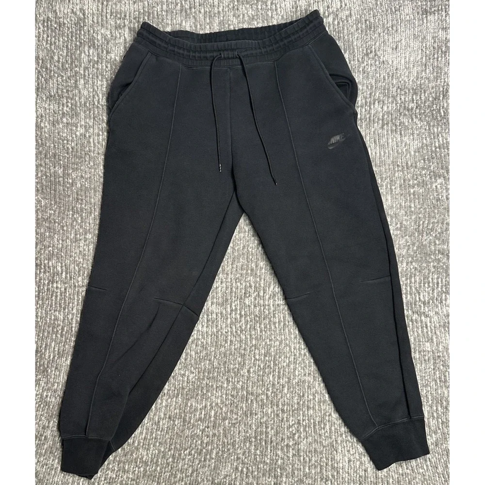 Nike Tech Fleece Mid Rise Jogger Sweatpants Women's Large Black FB8330 010 Gym